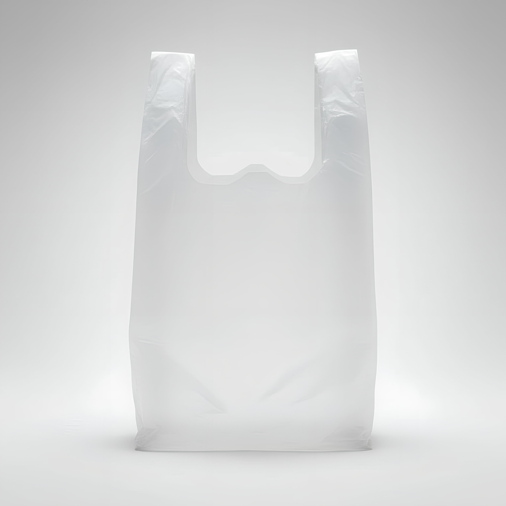 Bolsa Tipo Camiseta Blanca 28x35 cm HDPE 9 Micras | Saco 10.000 Unidades