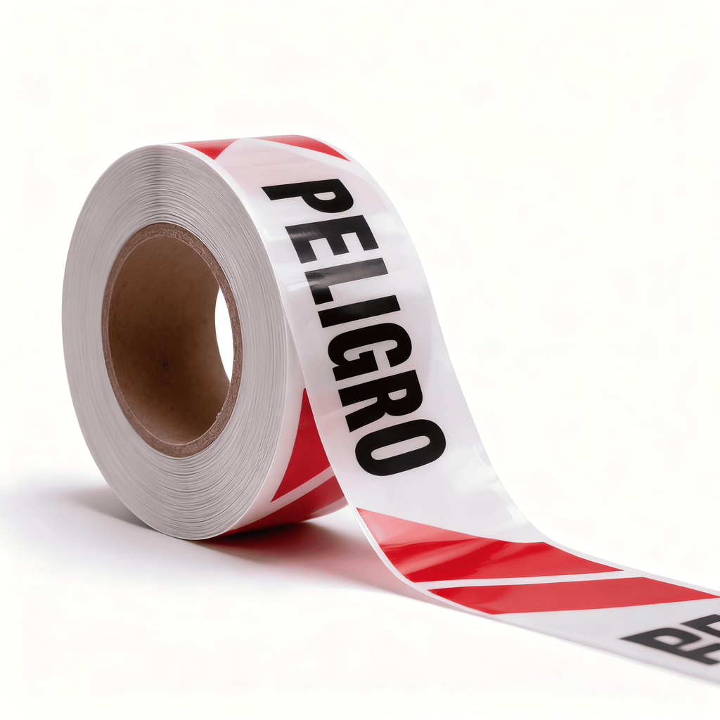 Cinta de Peligro Roja y Blanca 350 m | Rollo de Señalización