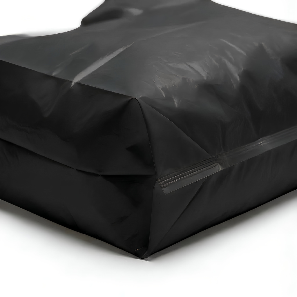 Bolsa Tipo Camiseta Negra 35x40 cm HDPE 9 Micras | Paquete 100 Unidades