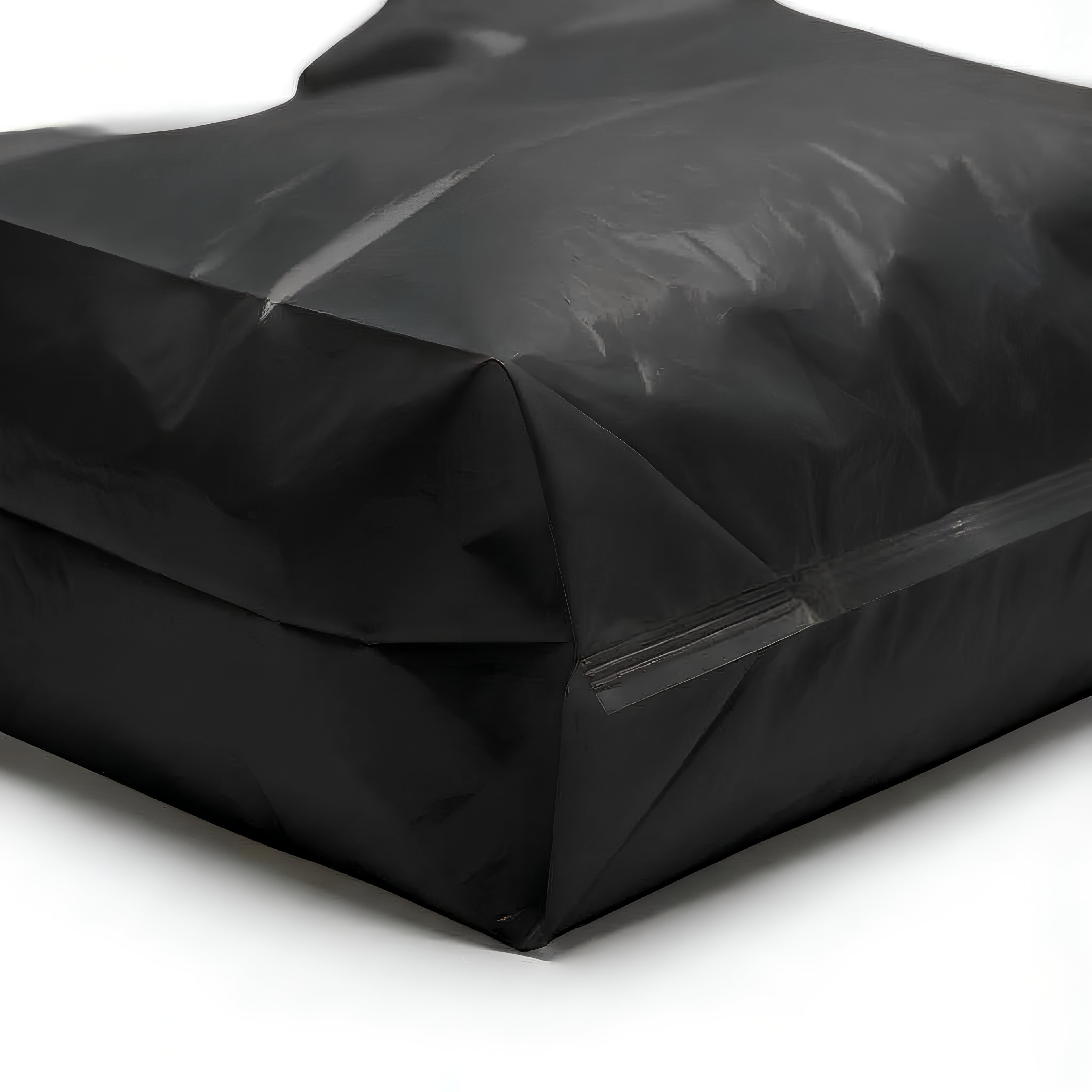 Bolsa Tipo Camiseta Negra 60x70 cm HDPE 15 Micras | Paquete 100 Unidades