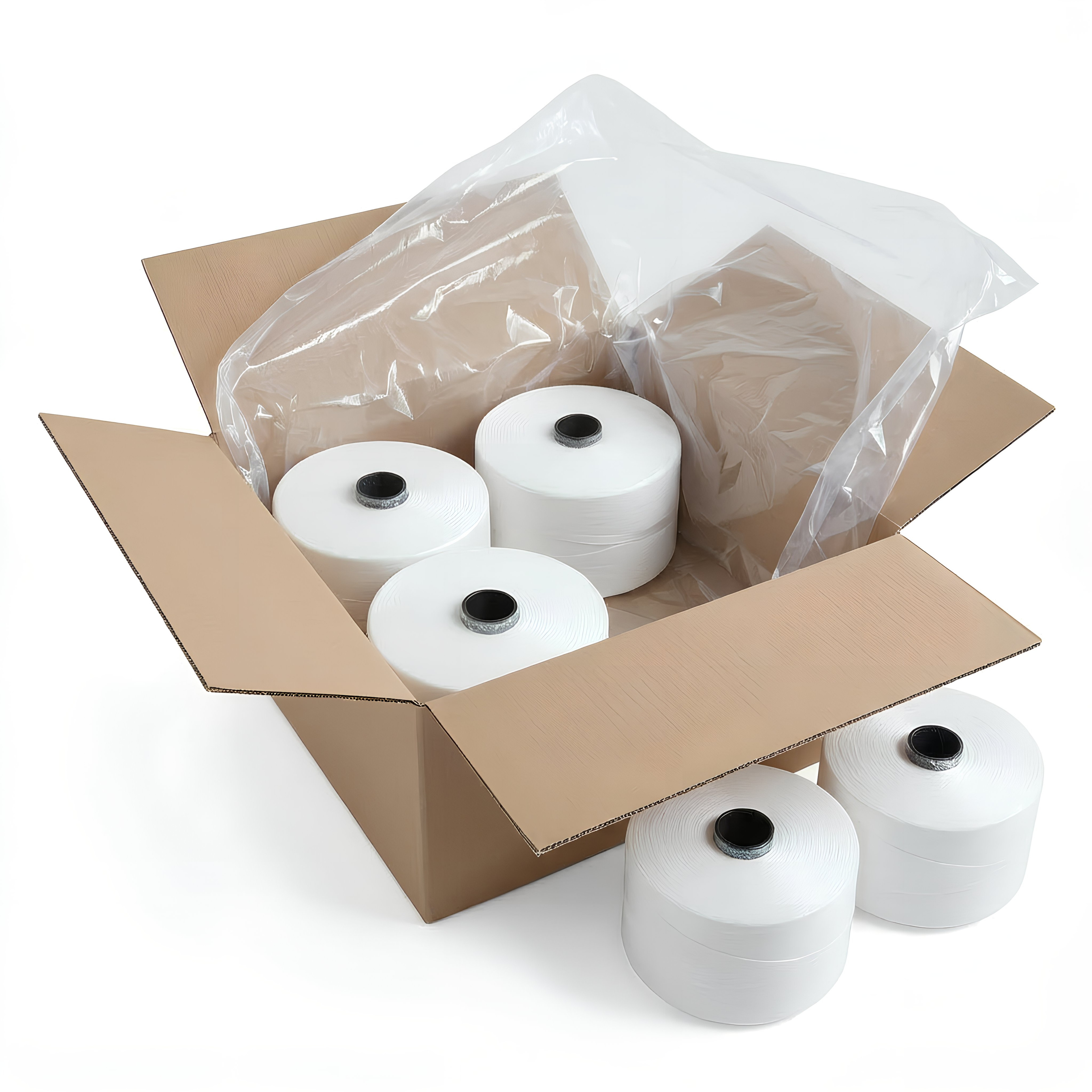 Bolsa Tipo Pull Pack Transparente 35x50 cm 8 Micras | 4 Rollos | 700 Unidades