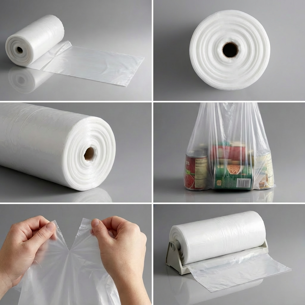 Bolsa Plástica Prepicada en Rollo 50x70 cm HDPE 30 Micras | Rollo 11 kg