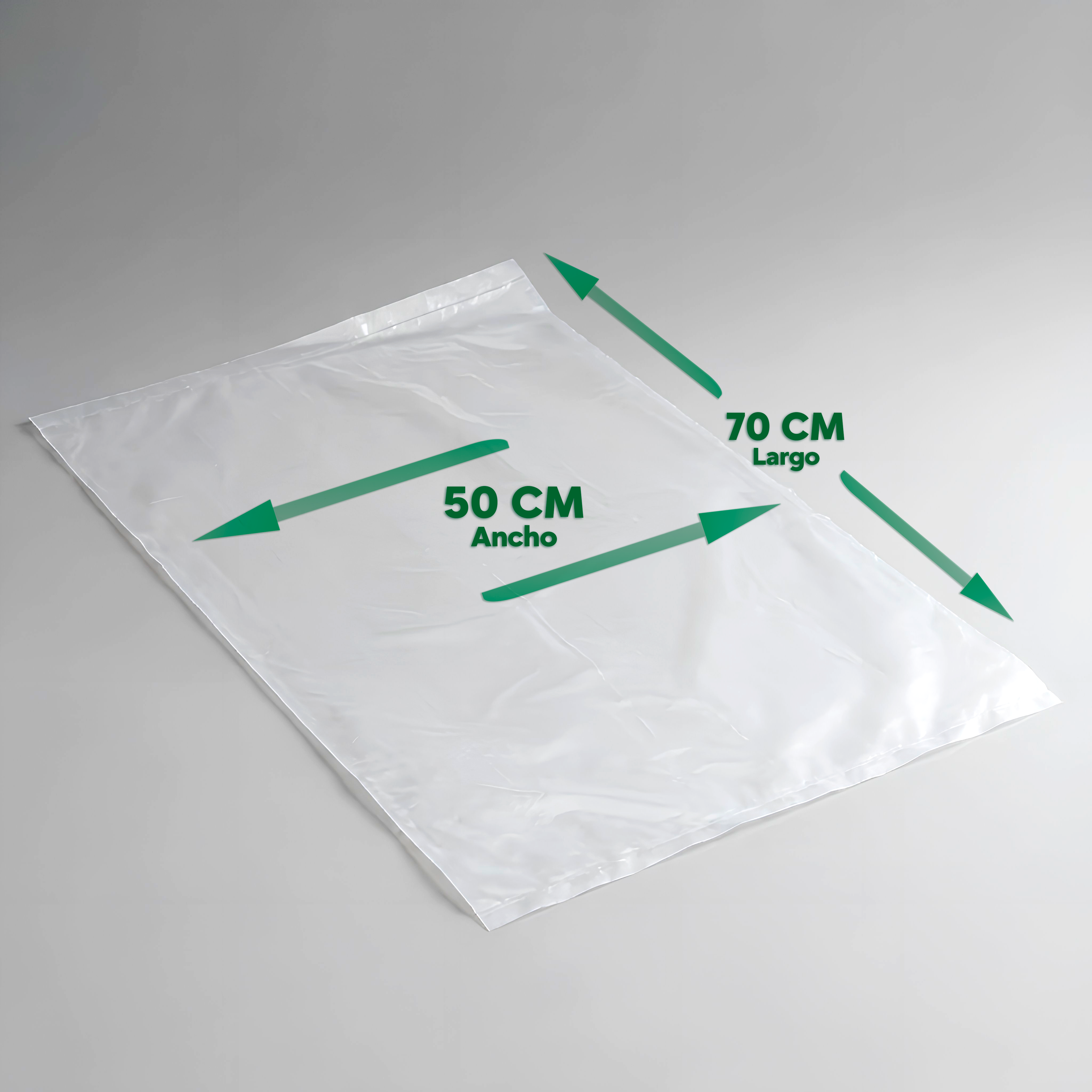 Bolsa Plástica Prepicada en Rollo 50x70 cm HDPE 30 Micras | Rollo 11 kg
