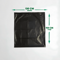 Bolsa de Aseo Industrial Negra 130x150cm - Saco de 100 unidades