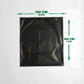 Bolsa de Aseo Industrial Negra 140x160cm - Saco de 80 unidades