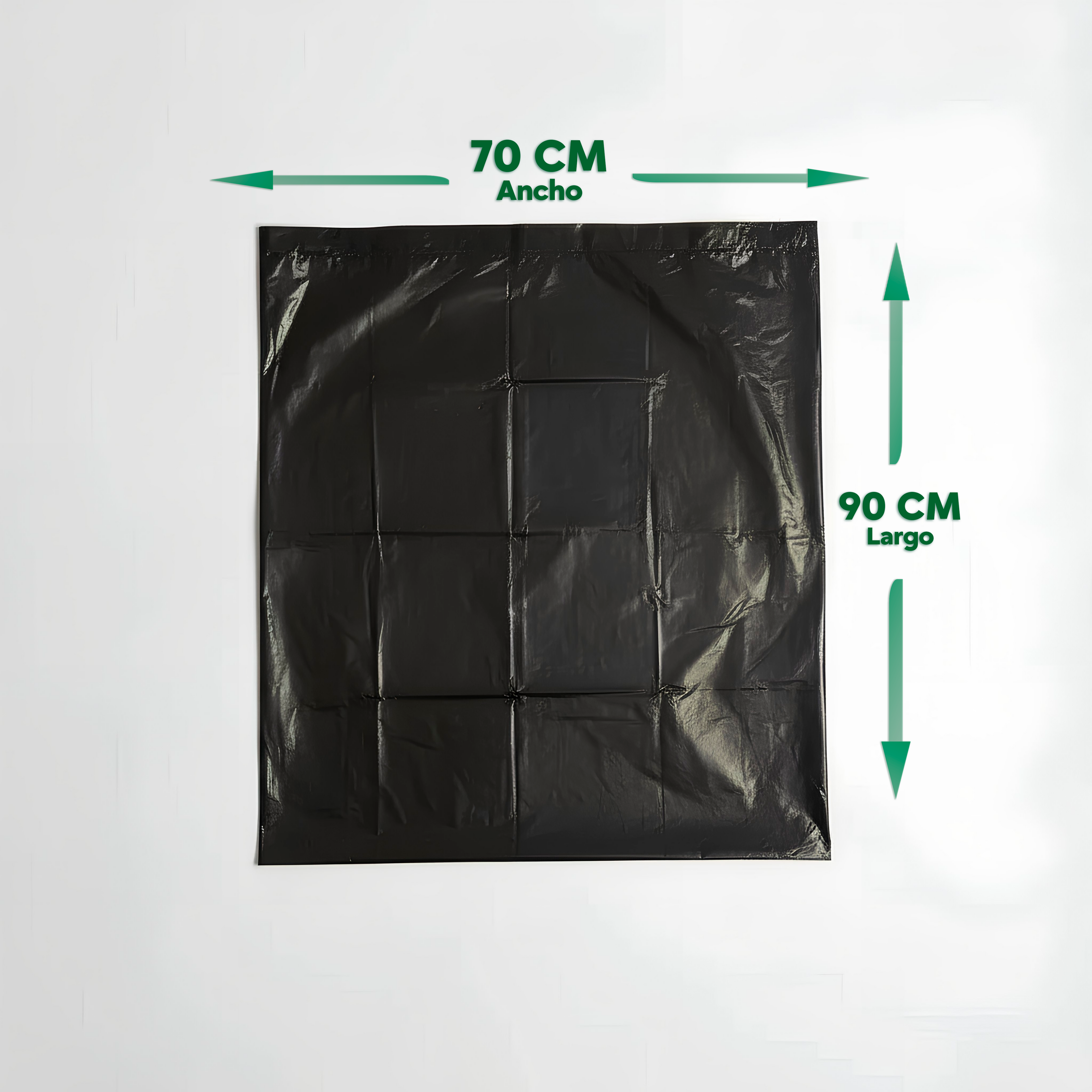 Bolsa de Aseo Industrial Negra 70x90 cm – Saco de 600 unidades