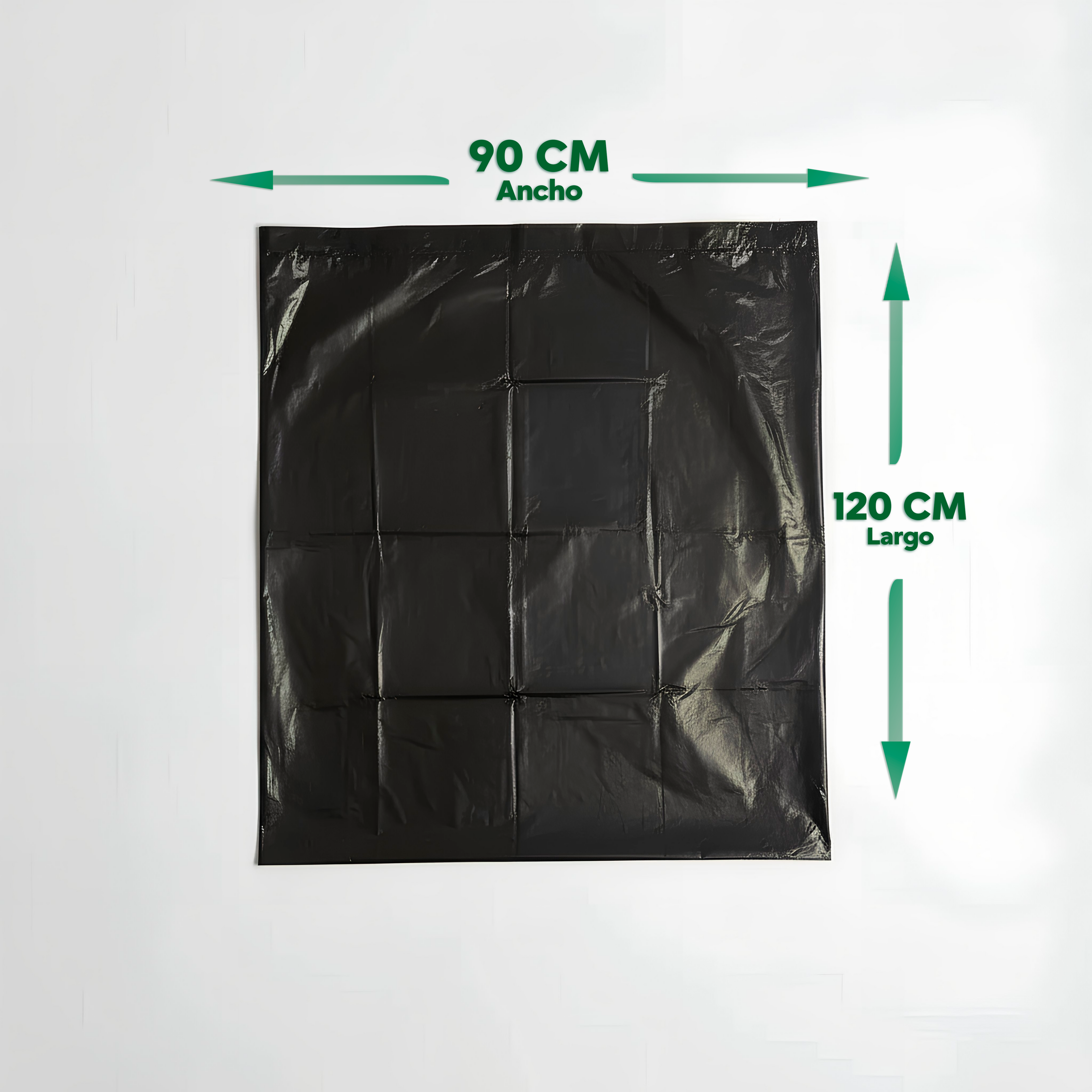 Bolsa de Aseo Industrial Negra 90x120cm - Saco de 250 unidades