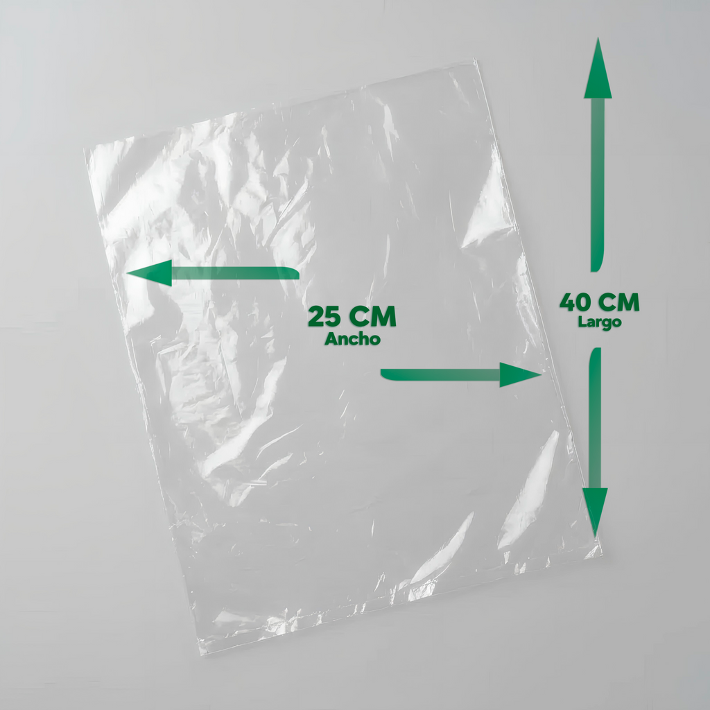Bolsa PEBD Transparente 25x40 cm | Saco 5.000 Unidades