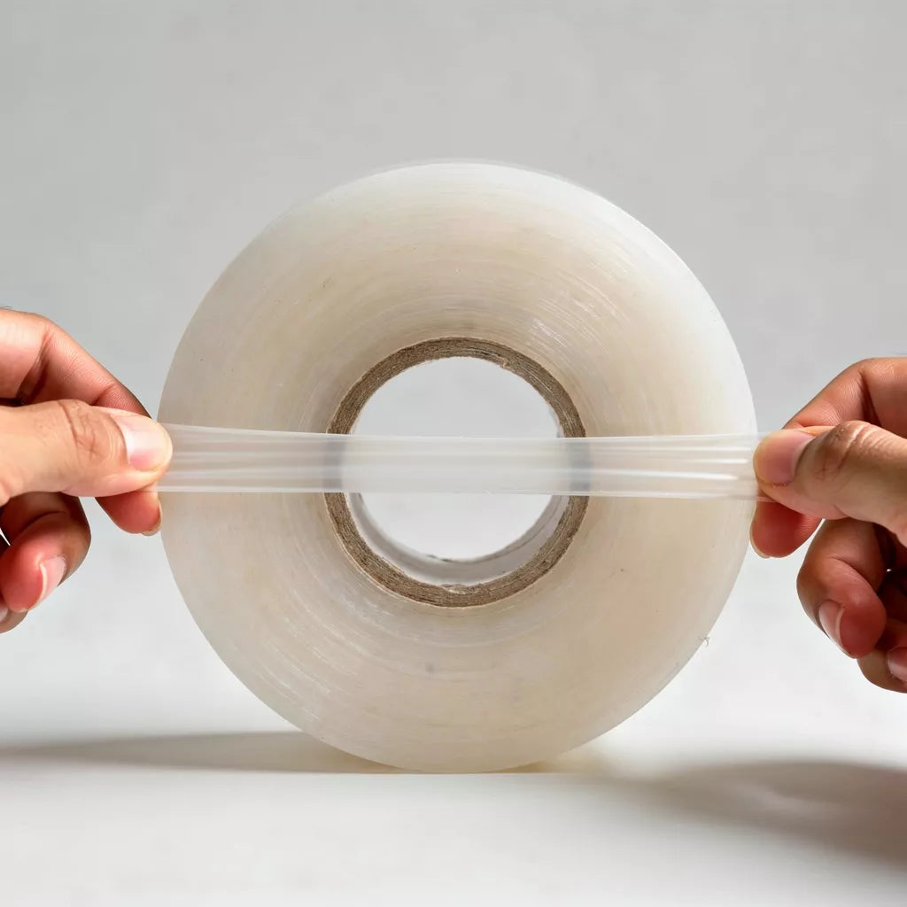 Cinta de Amarre para Parra o Viña Transparente 420 m | Flexible y Resistente