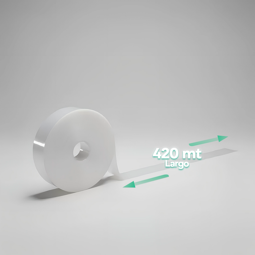 Cinta de Amarre para Parra o Viña Transparente 420 m | Flexible y Resistente